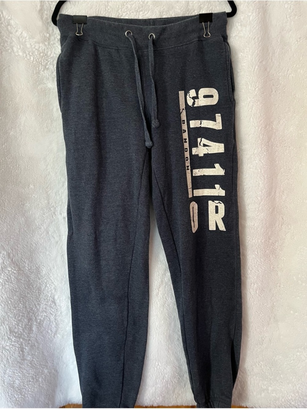 Women's Charcoal Graphic Jogger Sweatpants